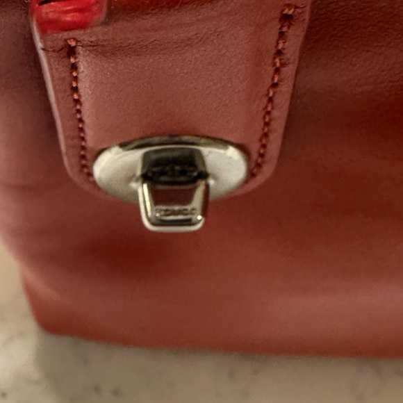 COACH Double-Zip Crossbody/Shoulder bag - orange leather - Picture 13 of 14